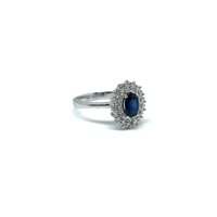 Anneau Mikiko Femme in Or blanc Zaffiro blu 0.75 Ct MA5116O4ZFN075 - MA5116O4ZFN075